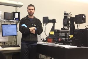 Avery Green in the lab