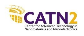 A purple and gold logo that says Center for Advanced Technology in Nanomaterials and Nanoelectronics
