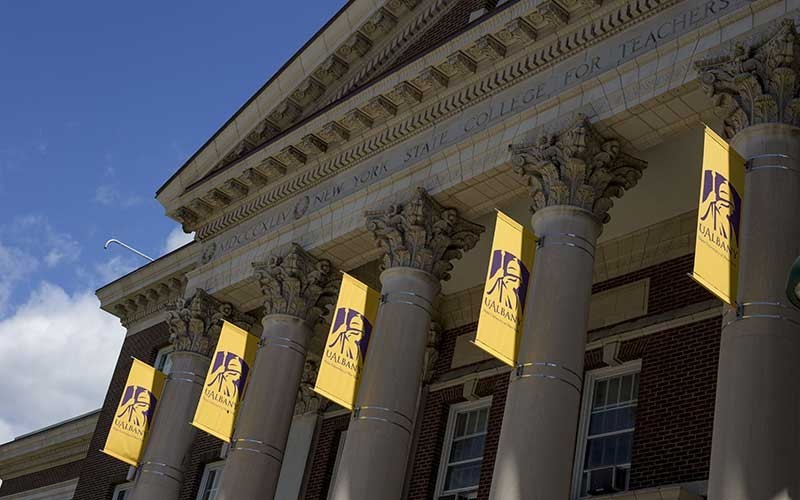 Milne Hall on UAlbany's downtown campus
