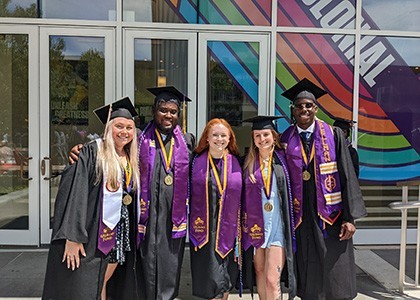 Graduating seniors from the Engagement Center