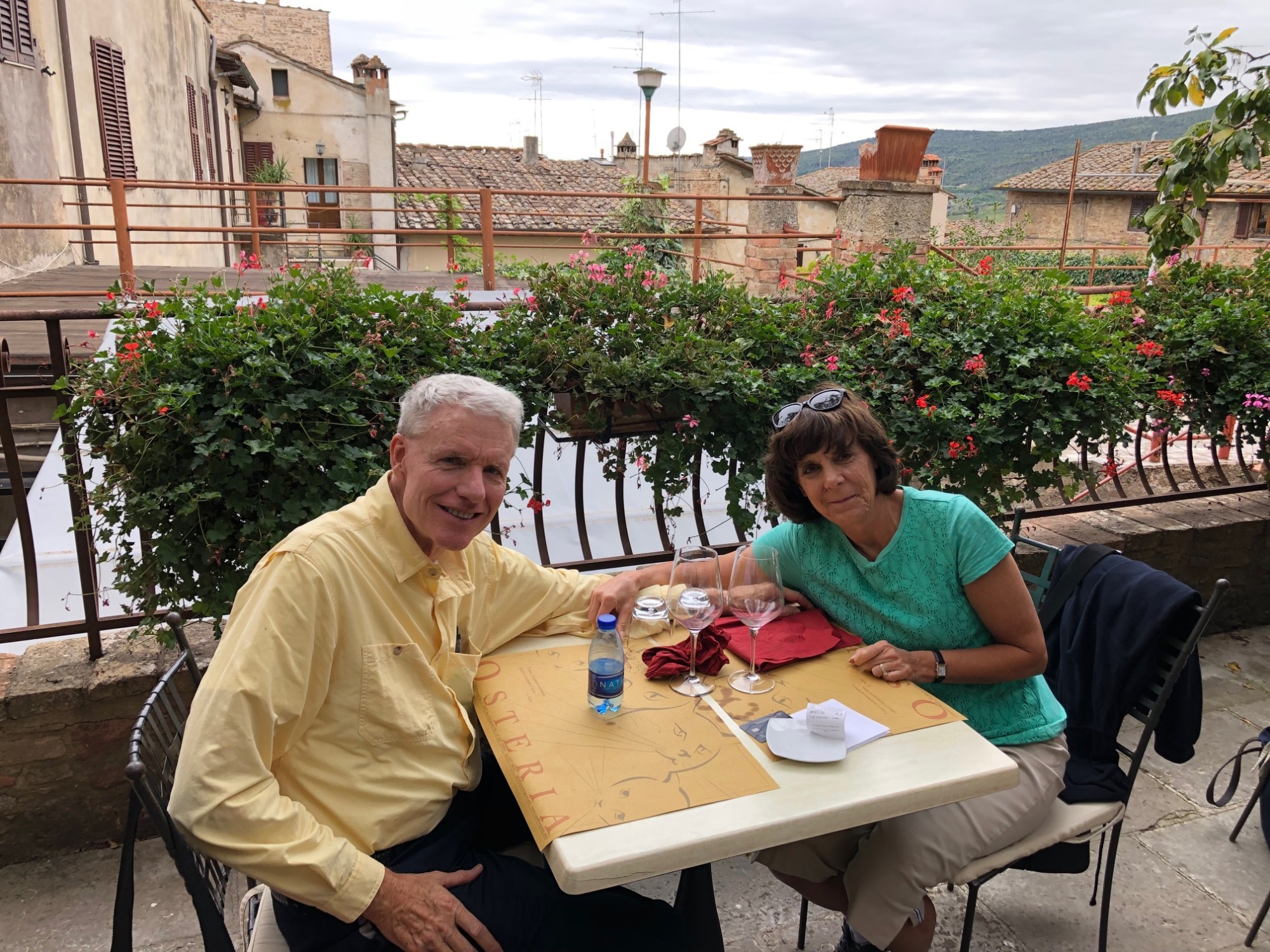 Donna and Ted in Italy