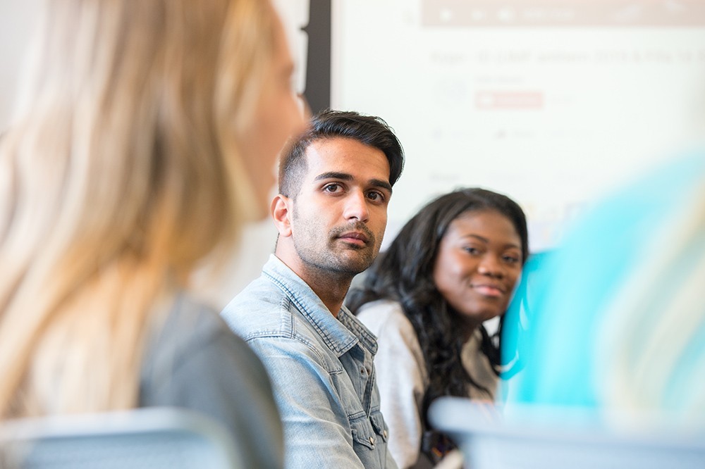 Students in a classroom
