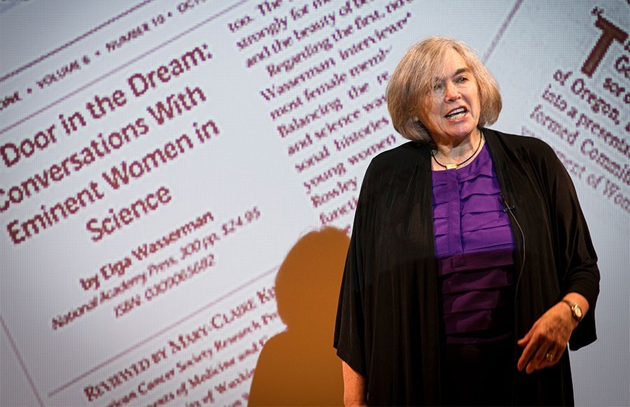 Marlene Belfort gives Ted style talk at Research forum