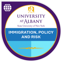 immigration, policy and risk digital badge