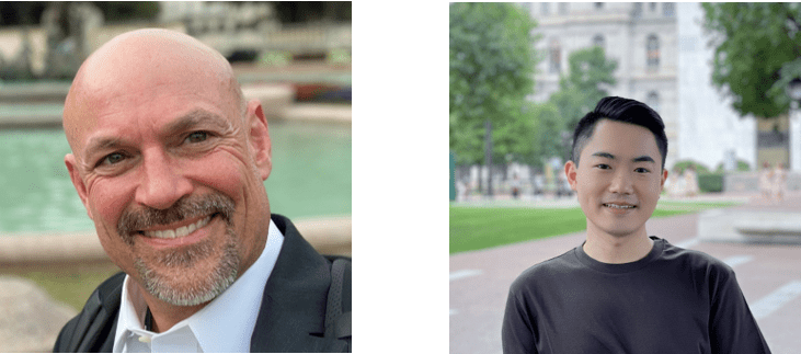 Dr. Paul Morgan and Eric Hengyu.