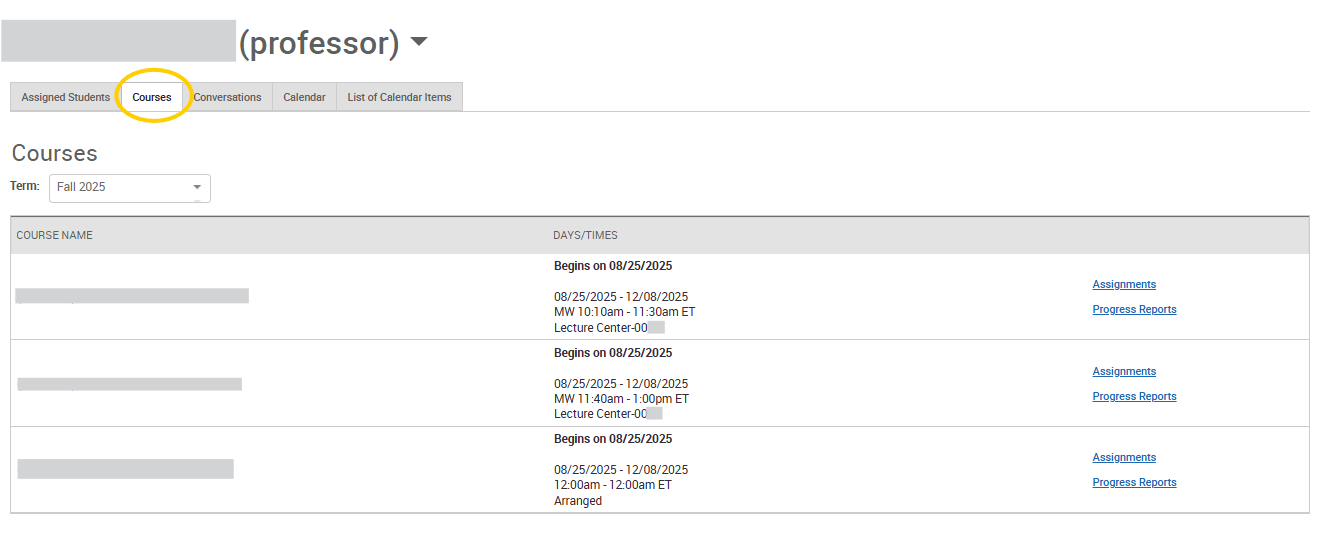 An EAB Navigate screenshot that shows the instructions described in the text immediately above the image.