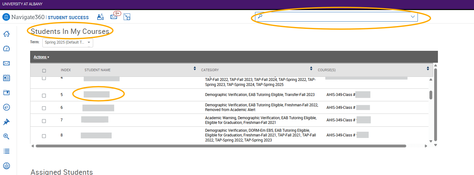 An EAB Navigate screenshot that shows the instructions described in the text immediately above the image.