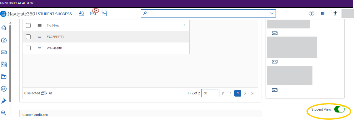 An EAB Navigate screenshot that shows the instructions described in the text immediately above the image.