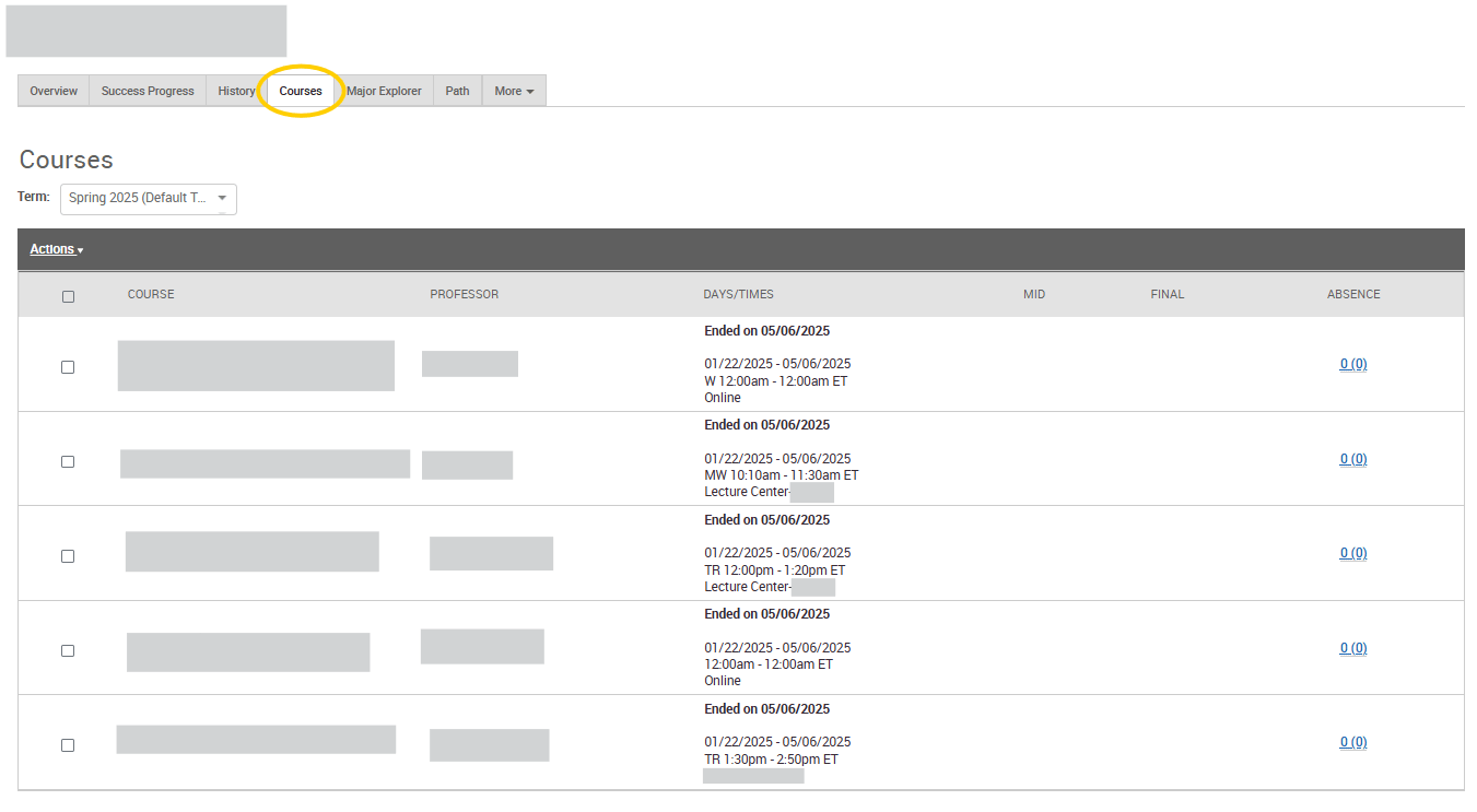 An EAB Navigate screenshot that shows the instructions described in the text immediately above the image.