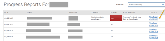 An EAB Navigate screenshot that shows the instructions described in the text immediately above the image.