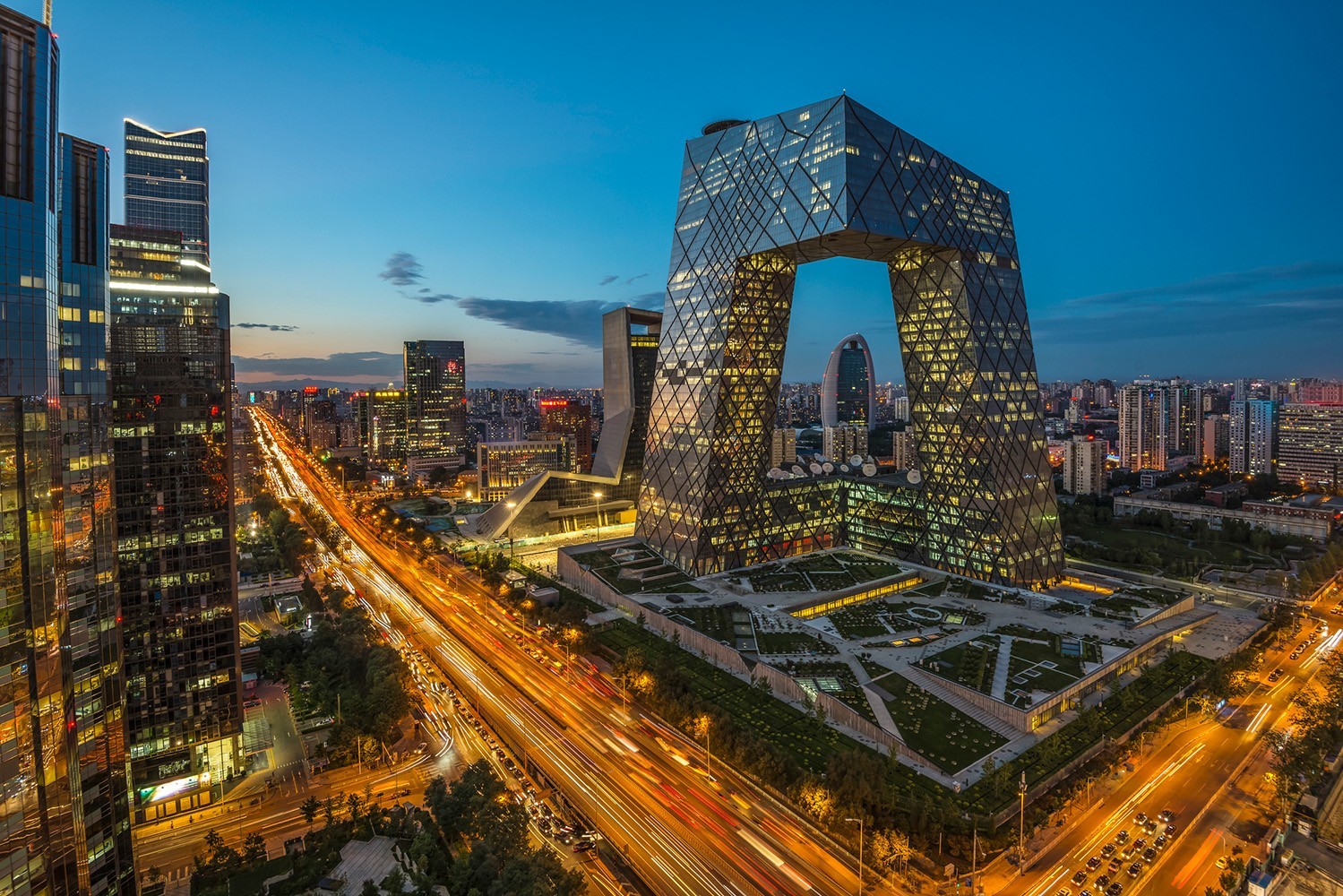 Beijing Central Business District, mix of offices and apartments
