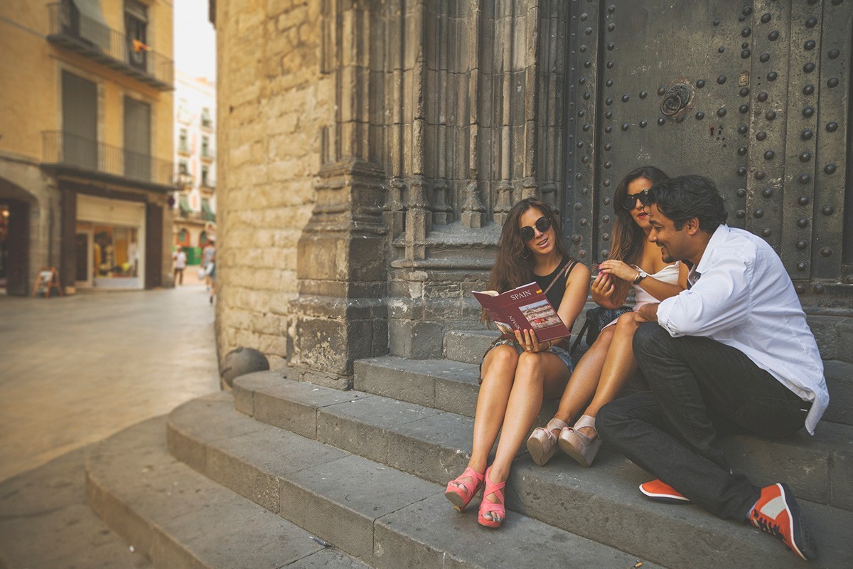 Students studying abroad in Spain