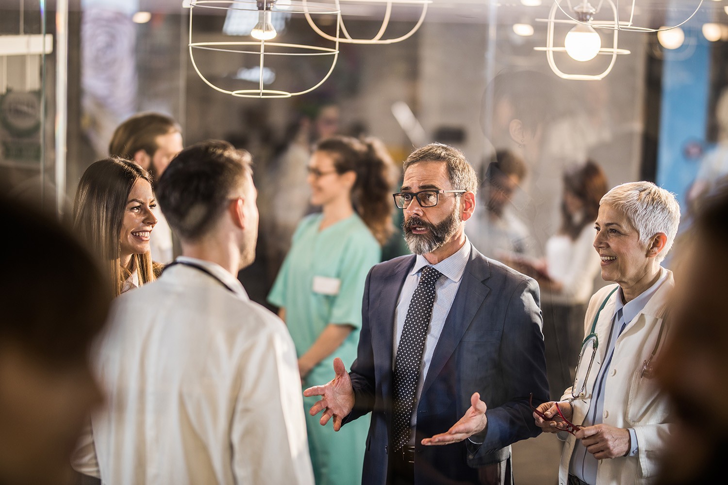 Doctors at a conference
