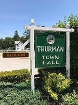 Town of Thurman, NY Town Hall sign
