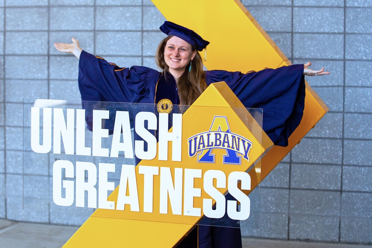 UAlbany graduate at Commencement