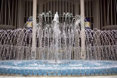 uptown campus water fountain 