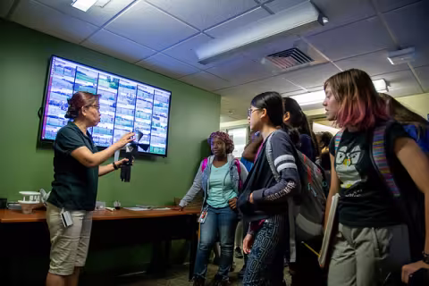 Girls Inc. Eureka! program camp at UAlbany 2019 - Being Inspired b y Provost Kim