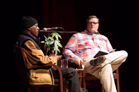 Rakim and Joe Donahue