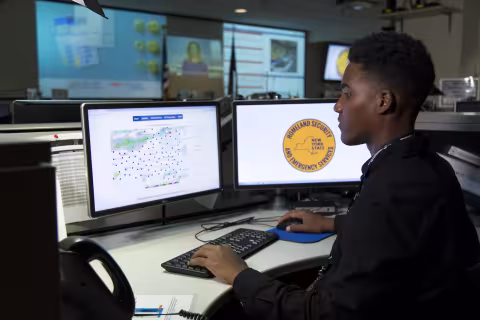 cehc student at emergency operations center 