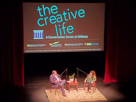 Joe Donahue and Ruth Reichl