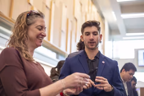 Students share research at CEHC's Fall 2022 Showcase.