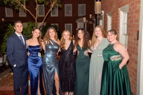 Current Five Quad members and Five Quad alums gathered at the Crowne Plaza Hotel in Albany for a formal gala celebrating the organization's 50th anniversary.