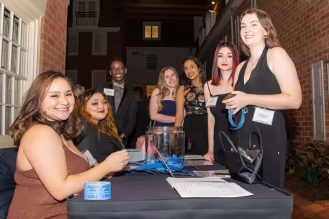 Current Five Quad members and Five Quad alums gathered at the Crowne Plaza Hotel in Albany for a formal gala celebrating the organization's 50th anniversary.