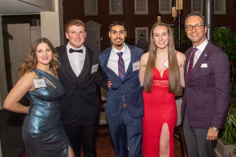Current Five Quad members and Five Quad alums gathered at the Crowne Plaza Hotel in Albany for a formal gala celebrating the organization's 50th anniversary.