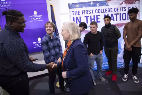 Photos: Gillibrand press conference at ETEC.