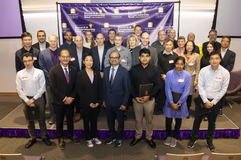 Award winners during the Inventors Recognition Ceremony at ETEC. (Photo by Patrick Dodson)