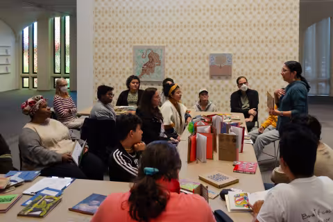 Paloma Celis Carbajal presenting before the workshop