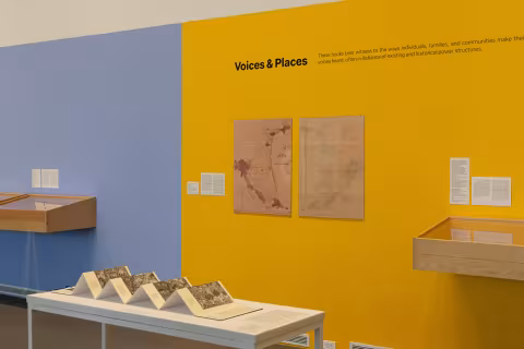 Artist book installation