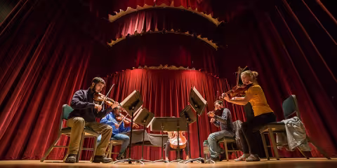 Students performing in the Performing Arts Center
