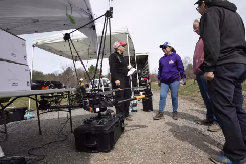 NASA prepares to launch a drone from Fort Drum on total eclipse day.