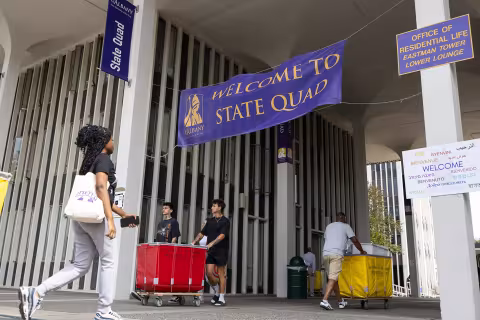 Move-In on UAlbany's State Quad
