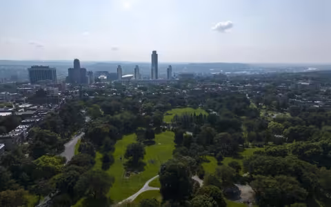 view of skyline from Downtown Campus
