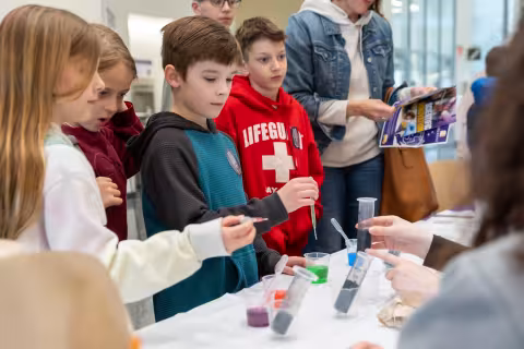 Scenes from UAlbany's 2026 STEM and Earth Sciences Family Day.