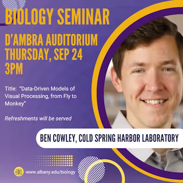 Biology Seminar Ben Cowley 092426