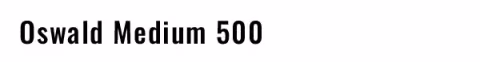 Sample of Oswald Medium 500