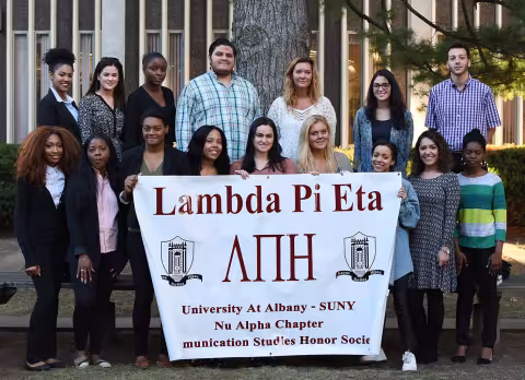  Lambda Pi Eta ceremony in 2017