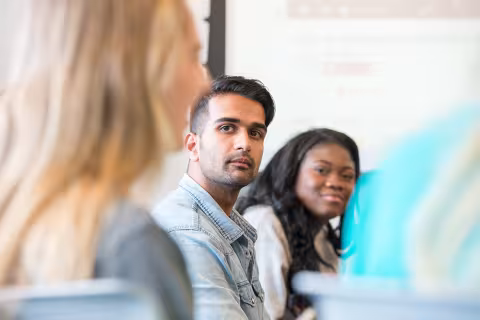 Students in a classroom