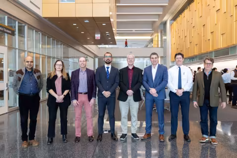 The North American Forecasting Model research team stands together at ETEC.