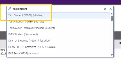 An EAB Navigate screenshot that shows the instructions described in the text immediately above the image.
