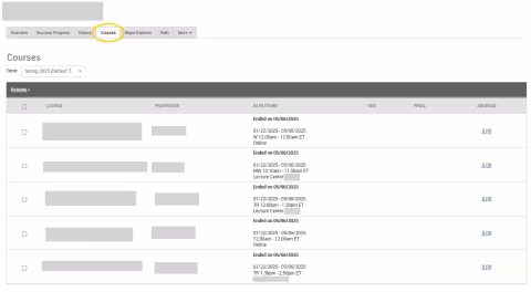 An EAB Navigate screenshot that shows the instructions described in the text immediately above the image.