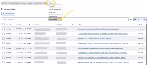 An EAB Navigate screenshot that shows the instructions described in the text immediately above the image.