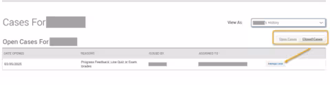 An EAB Navigate screenshot that shows the instructions described in the text immediately above the image.