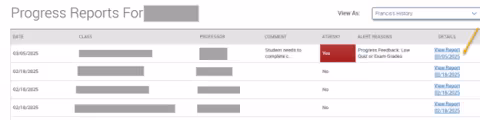 An EAB Navigate screenshot that shows the instructions described in the text immediately above the image.