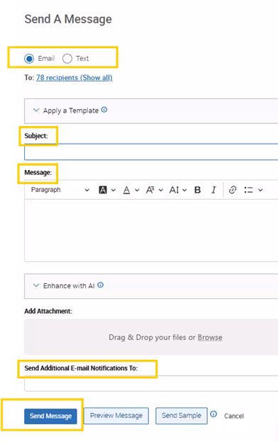 An EAB Navigate screenshot that shows the instructions described in the text immediately above the image.