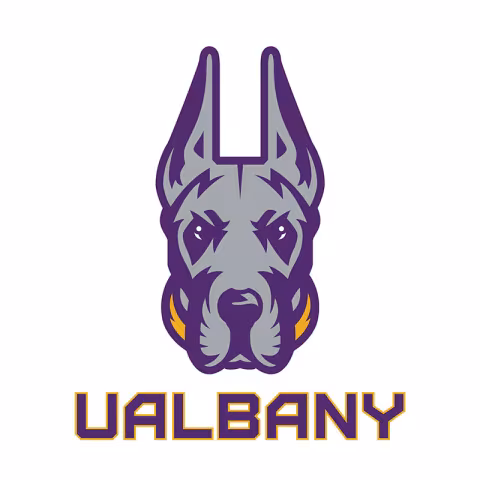 Damien the Great Dane UAlbany logo