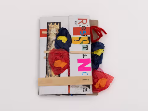 Handmade booklet with cardboard cover